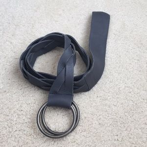 Eileen Fisher braided leather belt